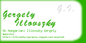 gergely illovszky business card